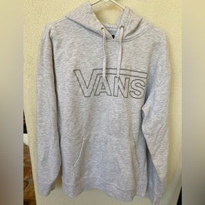 Cool! VANS Lg. hoodie, gray sweatshirt.